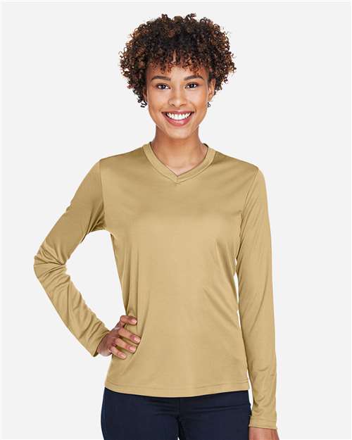 Women's Zone Performance Long Sleeve T-Shirt - OnModelFront - B681D9402 - Sport Vegas Gold