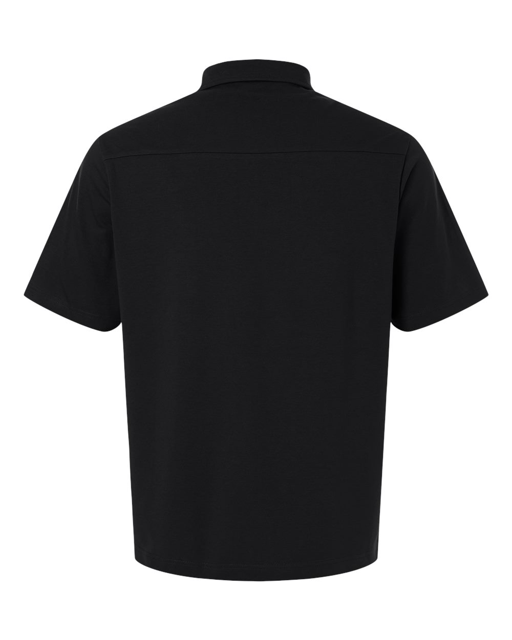 Men's Seaton Pebble Textured Polo - Back - B001B2503 - Black