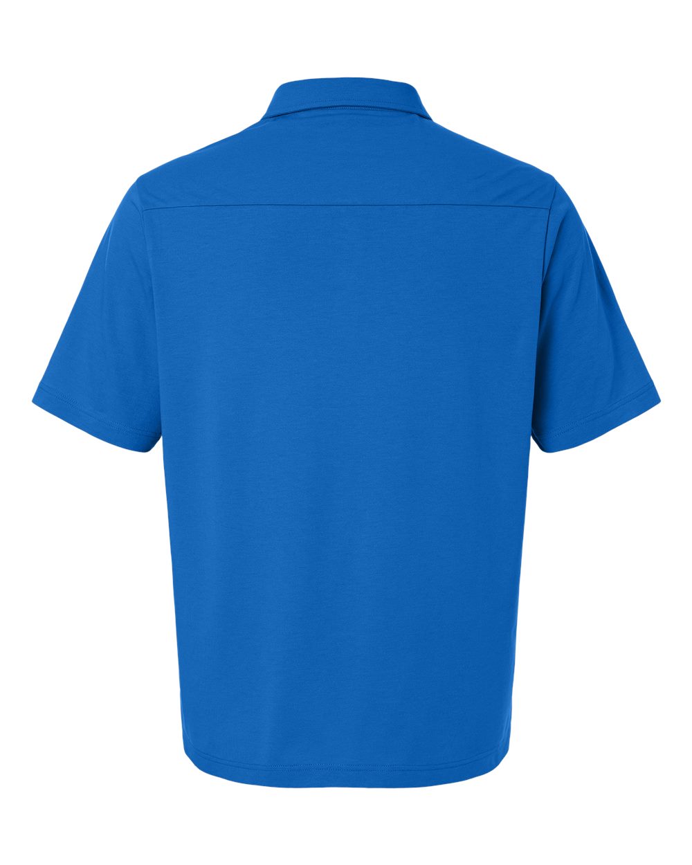 Men's Seaton Pebble Textured Polo - Back - B001B2253 - French Blue
