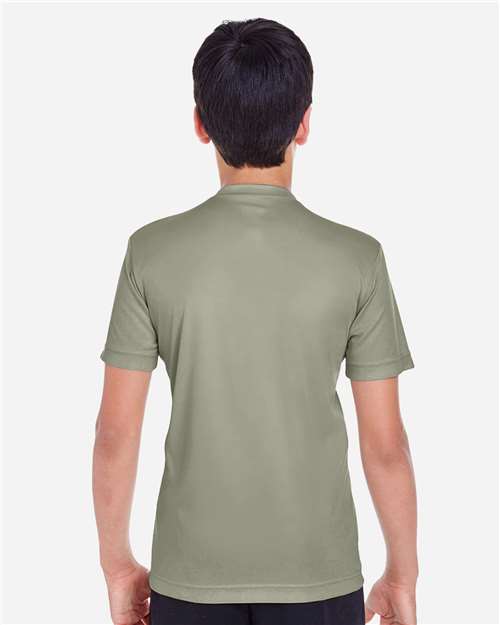 Youth Zone Performance T-Shirt - OnModelBack - B683D9522 - Olive