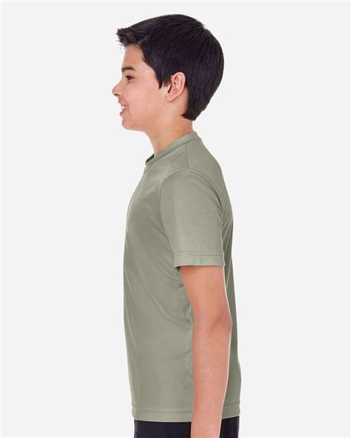 Youth Zone Performance T-Shirt - OnModelSide - B683D9522 - Olive