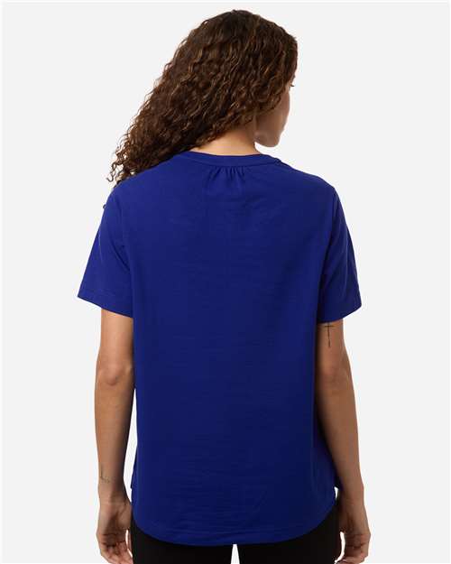Women's Seaton Pebble Textured Polo - OnModelBack - B002B2752 - Midnight Royal