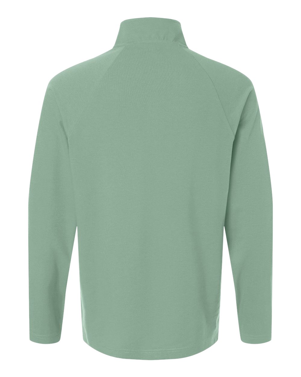 Men's Seaton Pebble Textured Quarter-Zip Pullover - Back - B003B2613 - Balsam Green