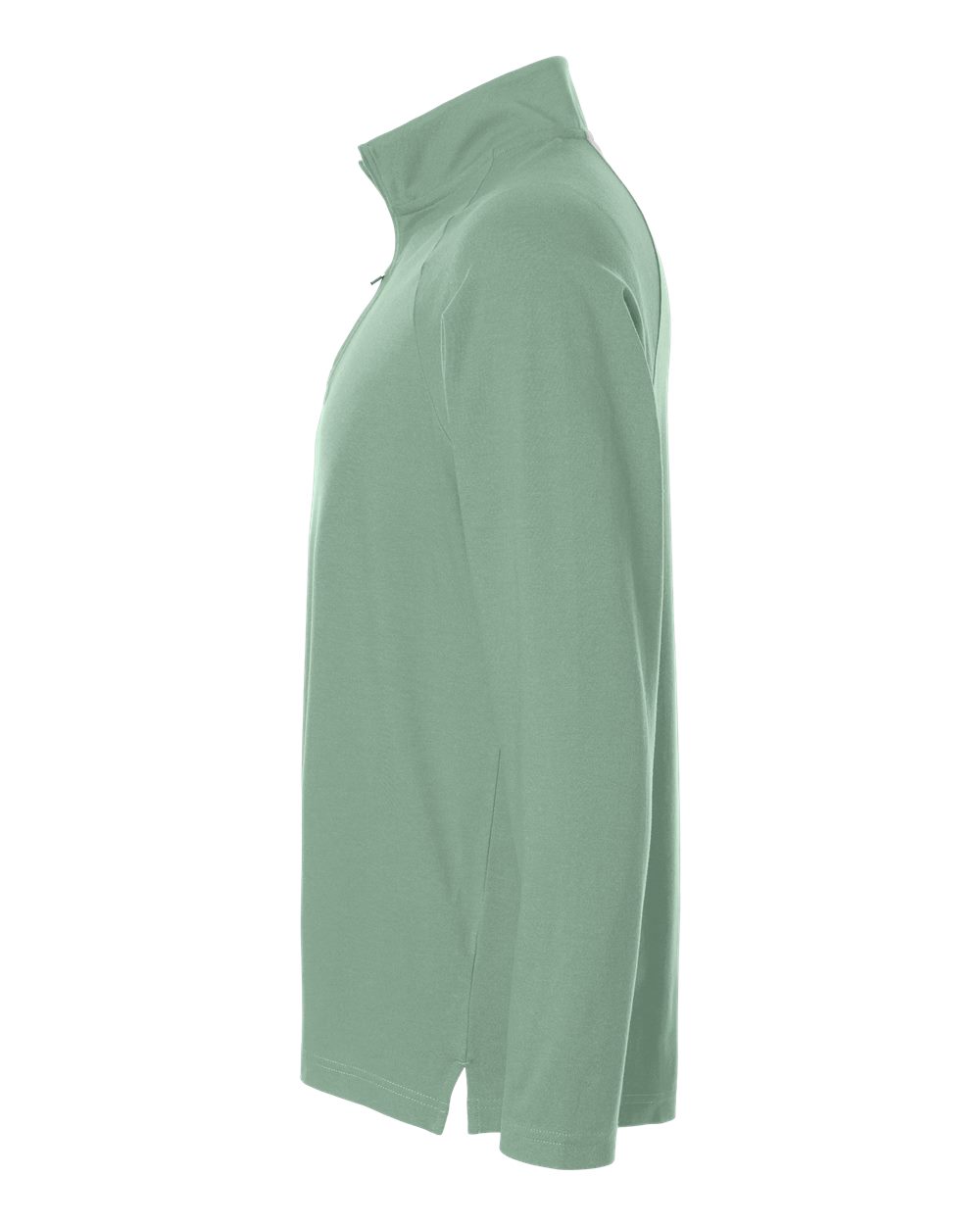 Men's Seaton Pebble Textured Quarter-Zip Pullover - DirectSide - B003B2613 - Balsam Green