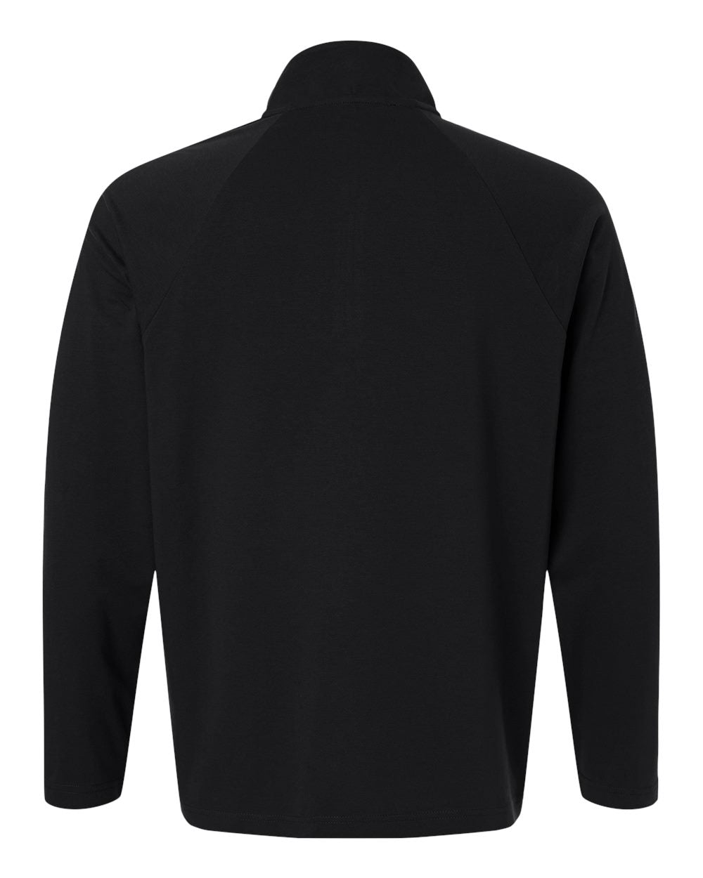 Men's Seaton Pebble Textured Quarter-Zip Pullover - Back - B003B2503 - Black