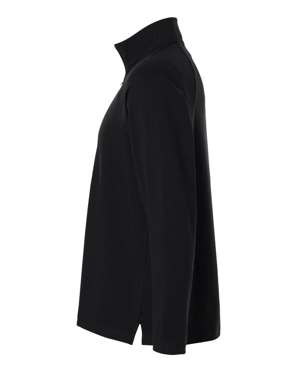 Men's Seaton Pebble Textured Quarter-Zip Pullover - DirectSide - B003B2503 - Black