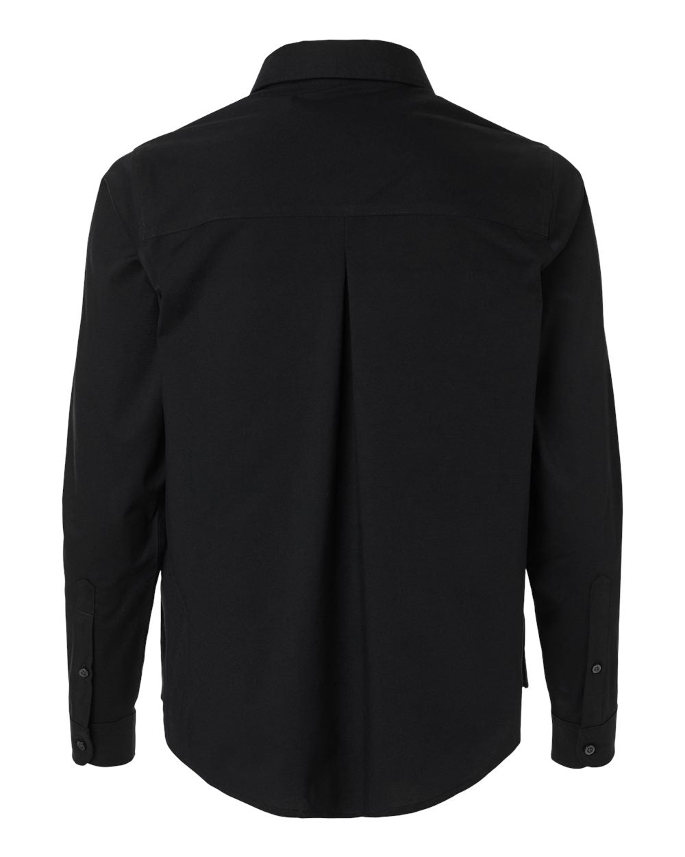 Women's CrownLux Performance® Spencer Poplin Dress Shirt - Back - B670B2502 - Black