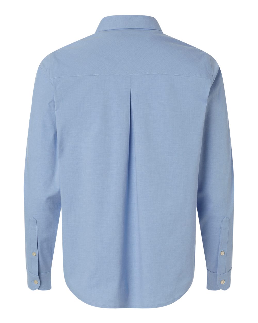 Women's CrownLux Performance® Spencer Poplin Dress Shirt - Back - B670B2262 - Light Blue Melange