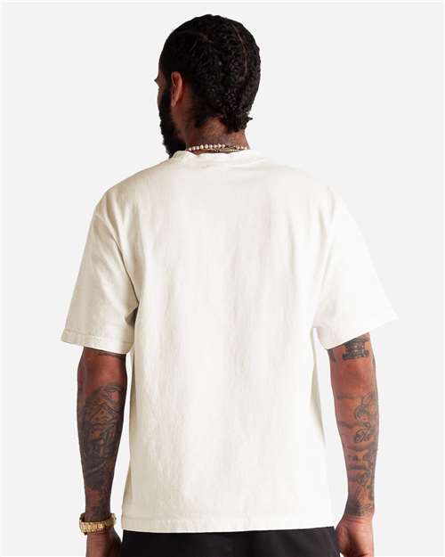 Unisex Max Heavyweight Cropped T-Shirt - OnModelBack - B009C2013 - Off white