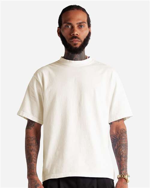 Unisex Max Heavyweight Cropped T-Shirt - OnModelFront - B009C2013 - Off white