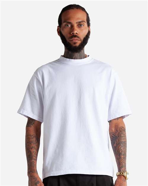 Unisex Max Heavyweight Cropped T-Shirt - OnModelFront - B009C2003 - White