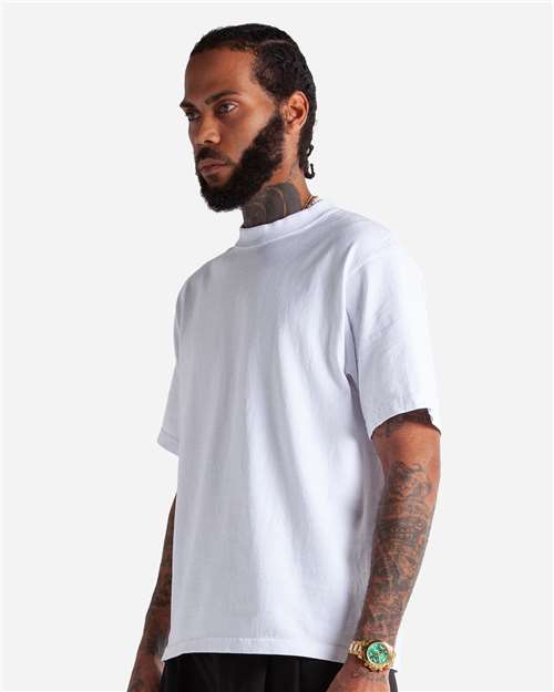 Unisex Max Heavyweight Cropped T-Shirt - OnModelSide - B009C2003 - White