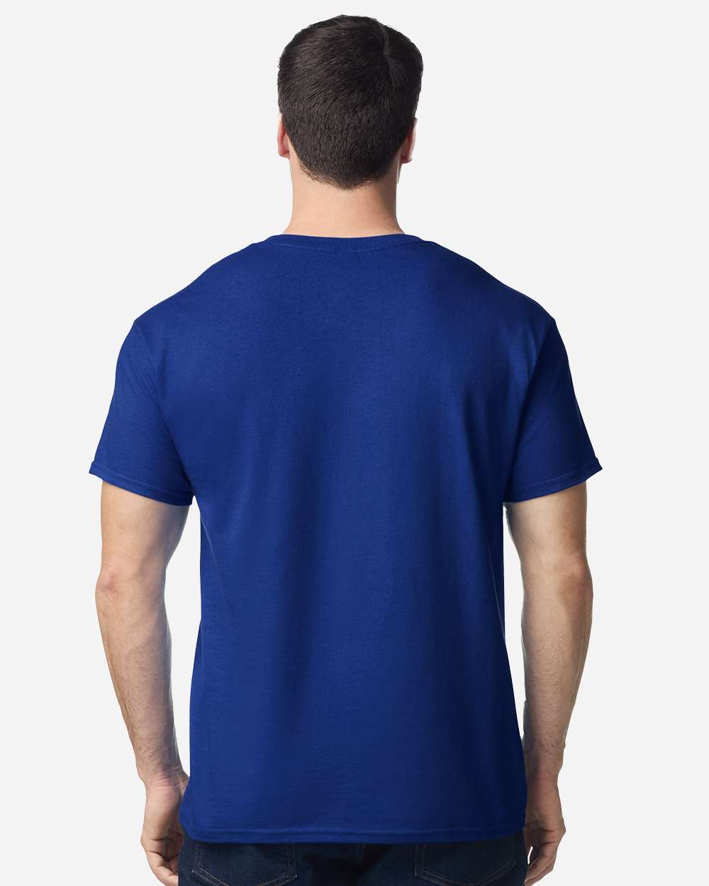 Heavy Cotton™ T-Shirt - OnModelBack - B00060813 - Fan Deep Royal