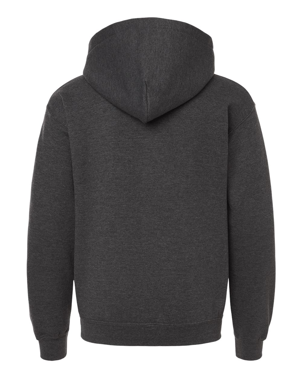 Heavy Blend™ Youth Hooded Sweatshirt - Back - B32060402 - Fan Charcoal Heather