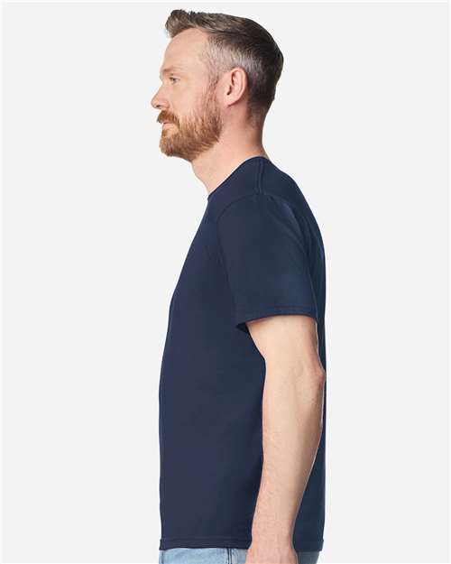Unisex Softstyle® Plasma Print T-Shirt - OnModelSide - B05260653 - Navy