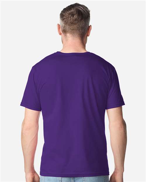 Unisex Softstyle® Plasma Print T-Shirt - OnModelBack - B05260803 - Purple