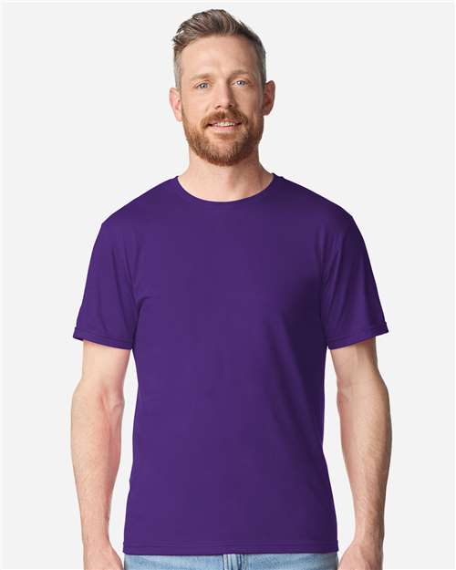 Unisex Softstyle® Plasma Print T-Shirt - OnModelFront - B05260803 - Purple
