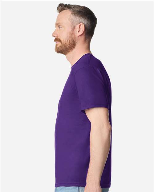 Unisex Softstyle® Plasma Print T-Shirt - OnModelSide - B05260803 - Purple