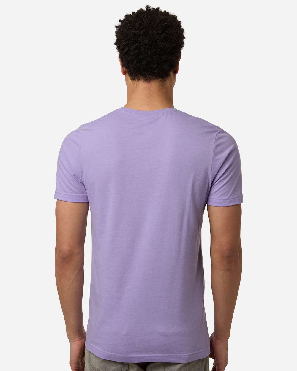 Combed CVC T-Shirt - OnModelBack - B13759312 - Heather Lavender