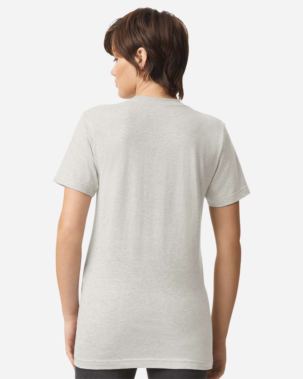 Fine Jersey Tee - OnModelBack - B00127332 - Heather Oatmeal