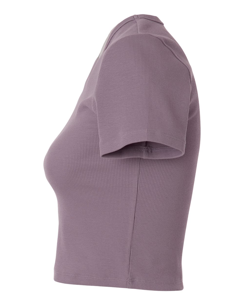Women's Baby Rib Cropped Tee - DirectSide - B04127673 - Smokey Violet
