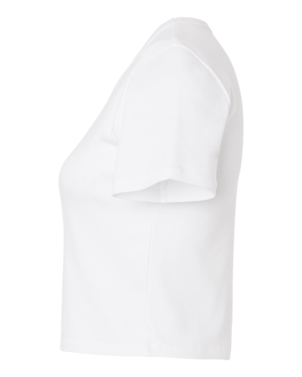 Women's Baby Rib Cropped Tee - DirectSide - B04127003 - White