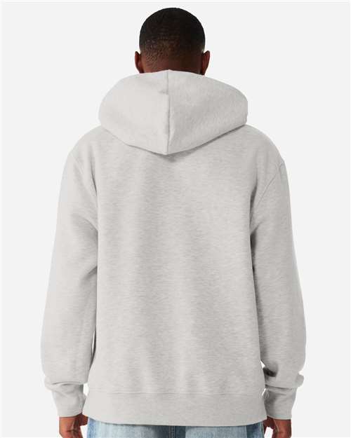 Unisex 10 oz. Heavyweight Hoodie Sweatshirt - OnModelBack - B07006592 - Vintage Heather Grey