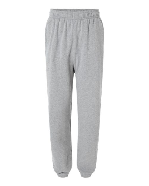 Unisex Sponge Fleece Sweatpants - Front - B08506352 - Athletic Heather
