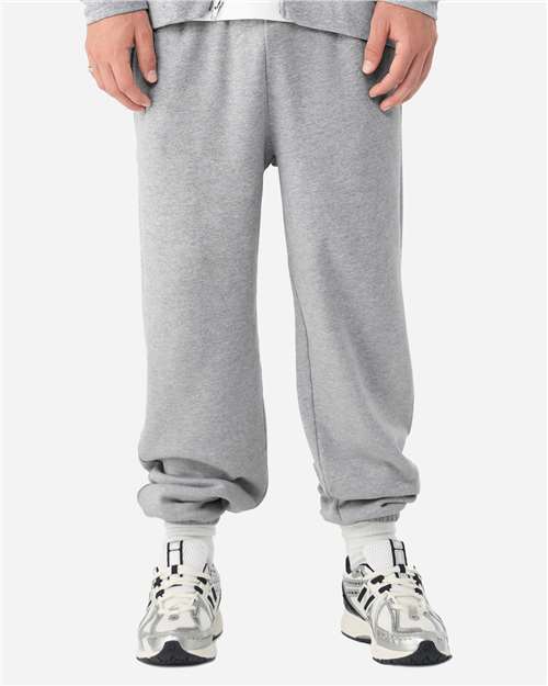 Unisex Sponge Fleece Sweatpants - OnModelFront - B08506352 - Athletic Heather