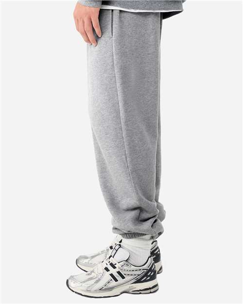 Unisex Sponge Fleece Sweatpants - OnModelSide - B08506352 - Athletic Heather