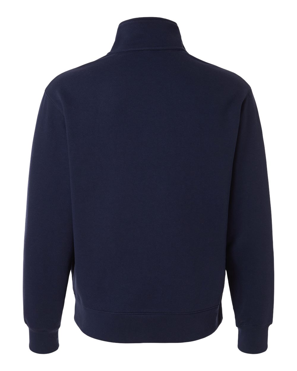 Unisex 10 oz Quarter-Zip Pullover Sweatshirt - Back - B08706652 - Navy