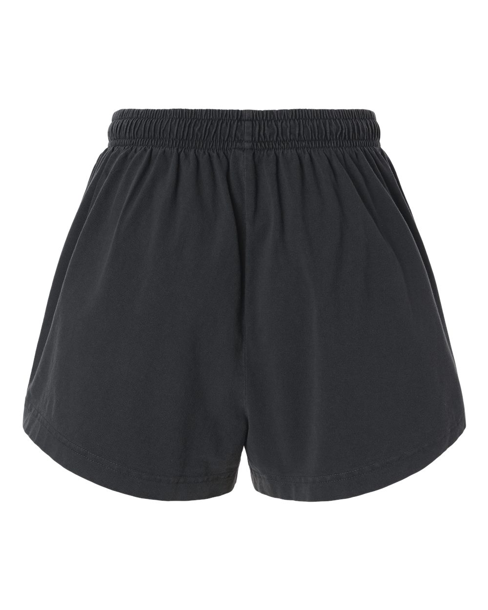 Women's Garment-Dyed Shorts - Back - B09106503 - Washed Black