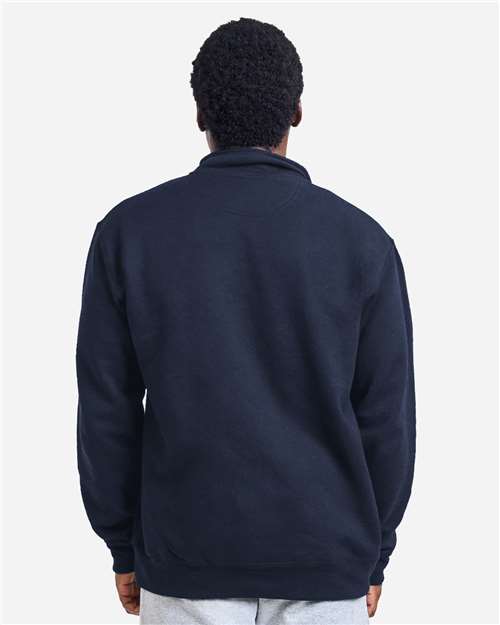 Unisex Heavy Blend™ Quarter-Zip Sweatshirt - OnModelBack - B05360143 - Navy