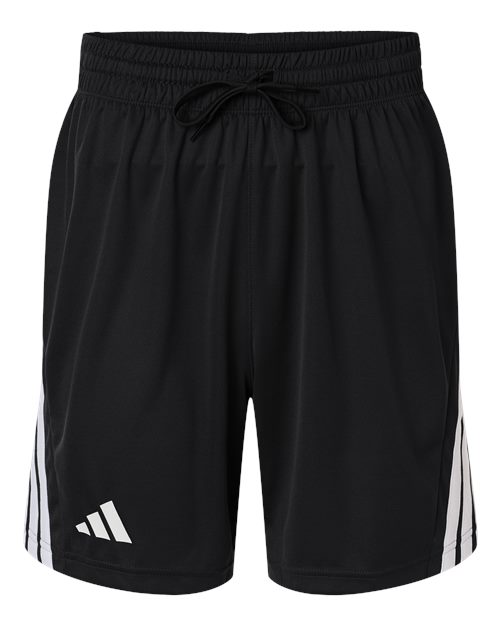Men's 3-Stripes 7" Shorts - Front - B036F8503 - Black/ White
