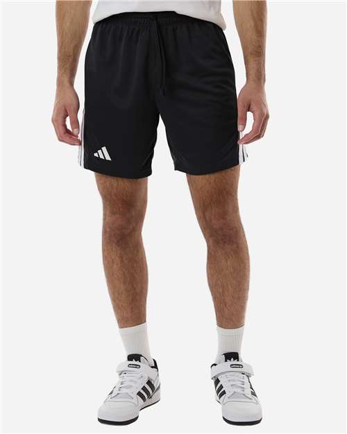 Men's 3-Stripes 7" Shorts - OnModelFront - B036F8503 - Black/ White