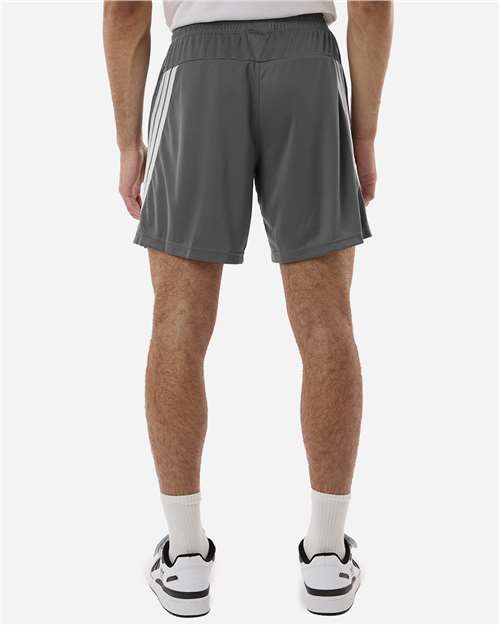 Men's 3-Stripes 7" Shorts - OnModelBack - B036F8593 - Team Grey Four/ White