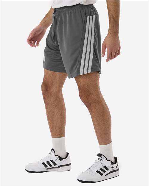 Men's 3-Stripes 7" Shorts - OnModelSide - B036F8593 - Team Grey Four/ White