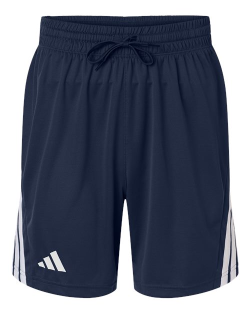 Men's 3-Stripes 7" Shorts - Front - B036F8653 - Team Navy Blue/ White