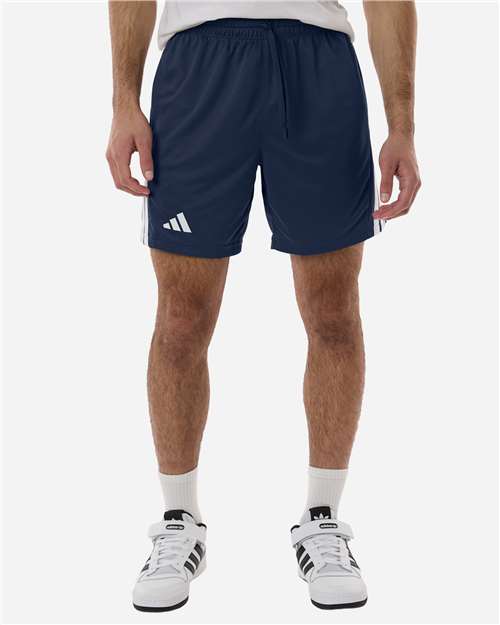 Men's 3-Stripes 7" Shorts - OnModelFront - B036F8653 - Team Navy Blue/ White