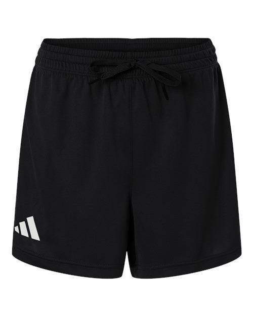 Women's 3-Stripes 3" Shorts - Front - B101F8502 - Black/ White