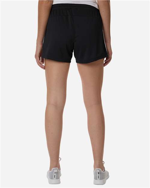 Women's 3-Stripes 3" Shorts - OnModelBack - B101F8502 - Black/ White