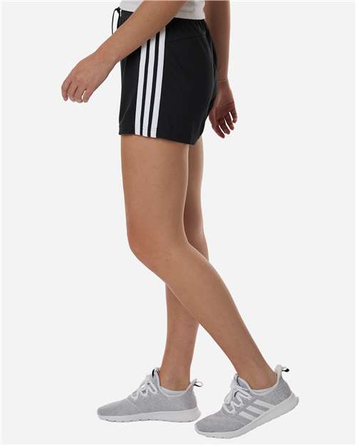 Women's 3-Stripes 3" Shorts - OnModelSide - B101F8502 - Black/ White