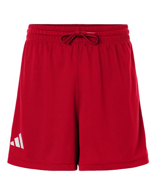 Women's 3-Stripes 3" Shorts - Front - B101F8702 - Team Power Red/ White