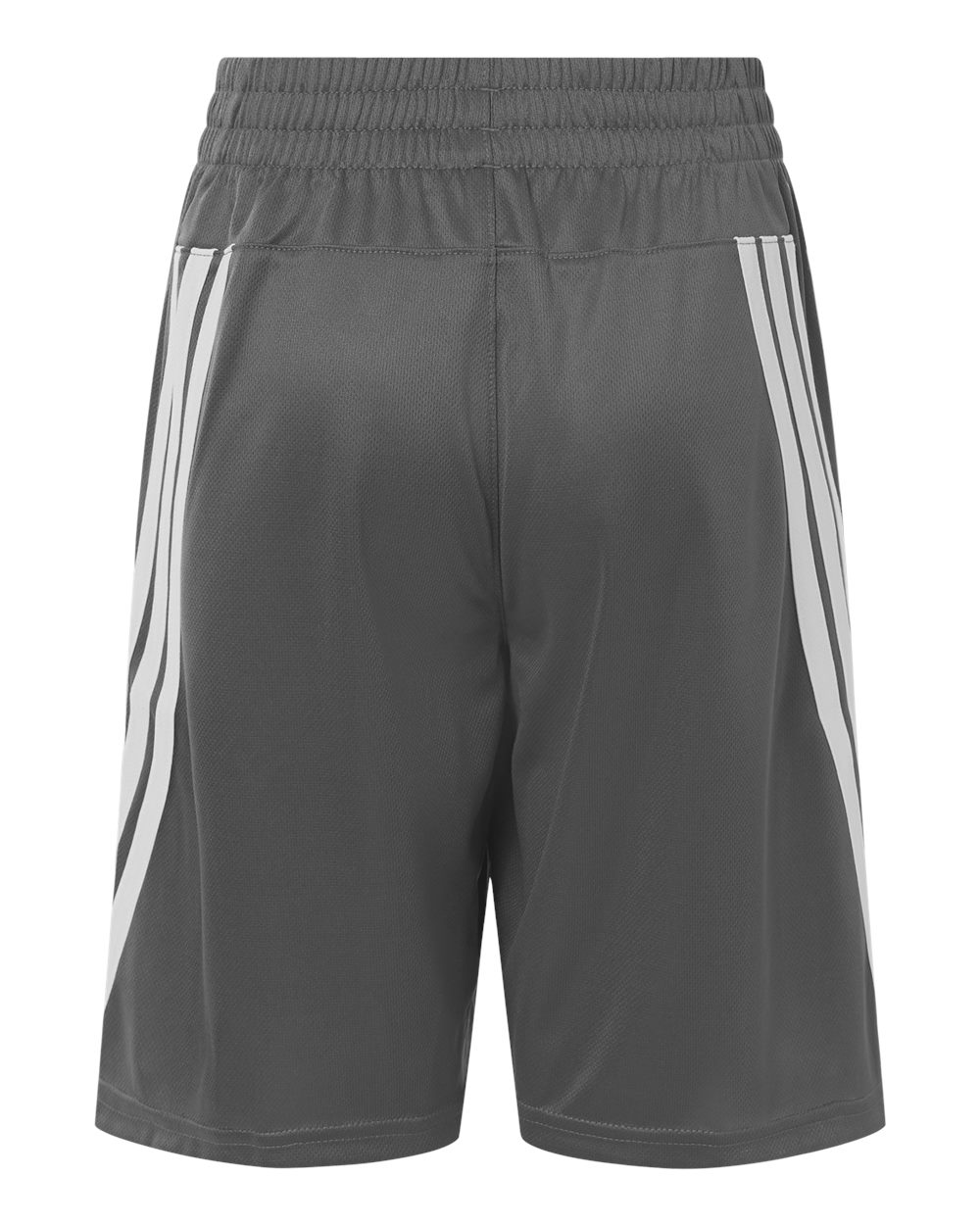 Youth 3-Stripes 7" Shorts - Back - B112F8592 - Team Grey Four/ White
