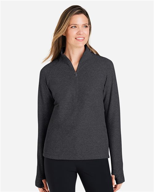 Women's Spirit Textured Quarter-Zip Pullover - styleImage
