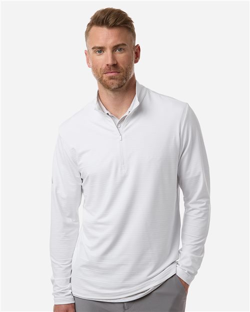 Men's Textured Stripe Quarter-Zip Pullover - styleImage