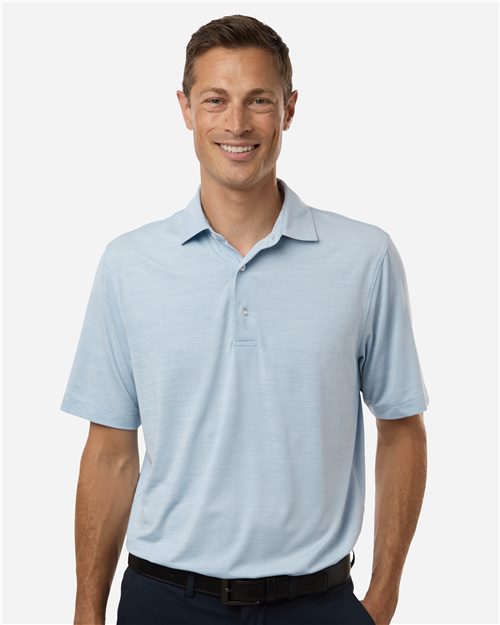 Men's Bohemian Striped Heather Performance Polo - styleImage