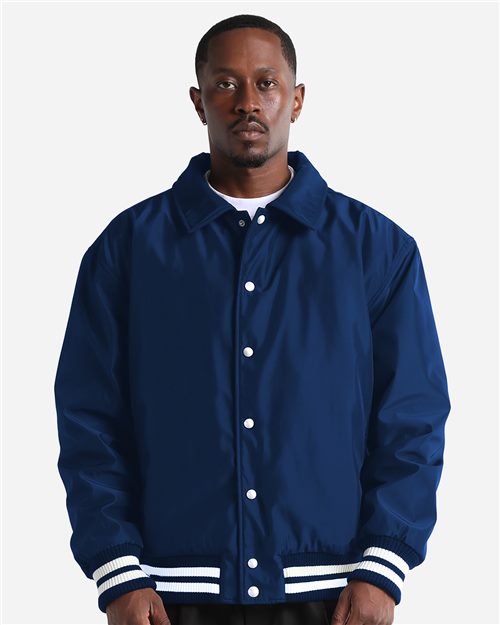 Unisex Collared Varsity Jacket - styleImage