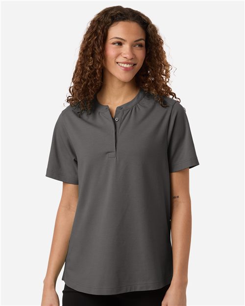Women's Seaton Pebble Textured Polo - styleImage