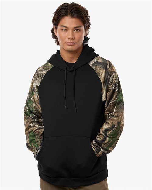 Unisex Realtree® Performance Colorblocked Hooded Sweatshirt - styleImage
